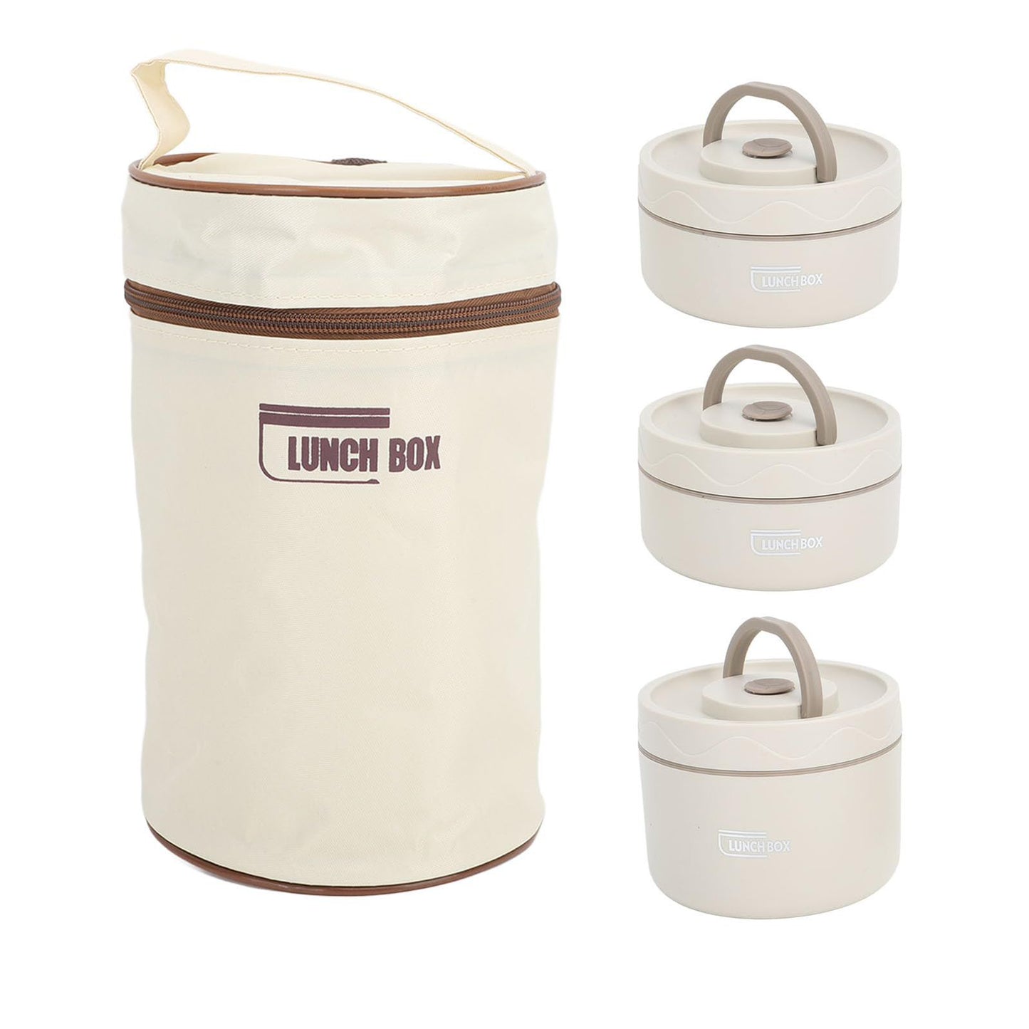 Premium 3 Compartment Stainless Steel Lunch Box With Cover