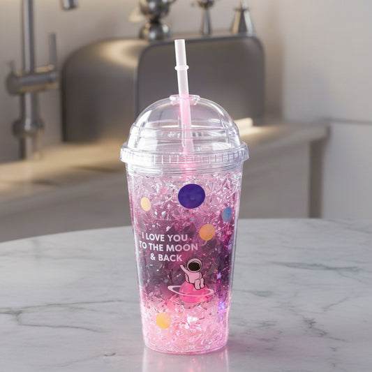 Astronaut Space Design LED Sipper Bottle