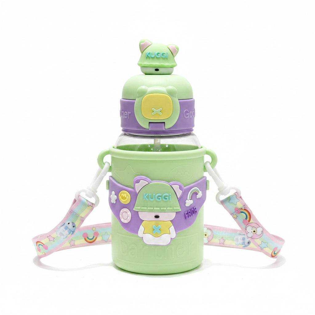 Cute Cartoon Design Sipper Bottle