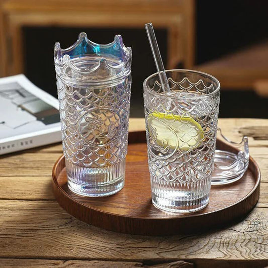 Crown Mug Glass Sipper (700ml)