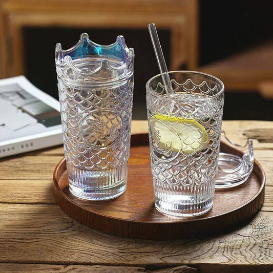 Crown Mug Glass Sipper (700ml)