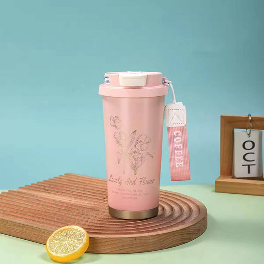 Premium Stainless Steel Coffee Mug Bottle (500ml)