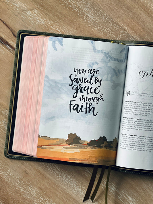 You are saved by grace through faith.