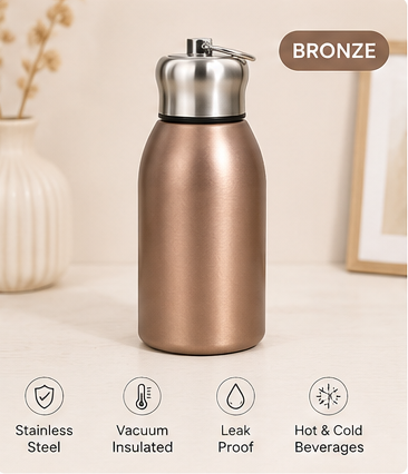 Colourful Stainless Steel Hot & Cold Bottle (300ml)