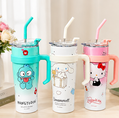 Cute Printed Stainless Steel Hot & Cold Tumbler (1200ml)