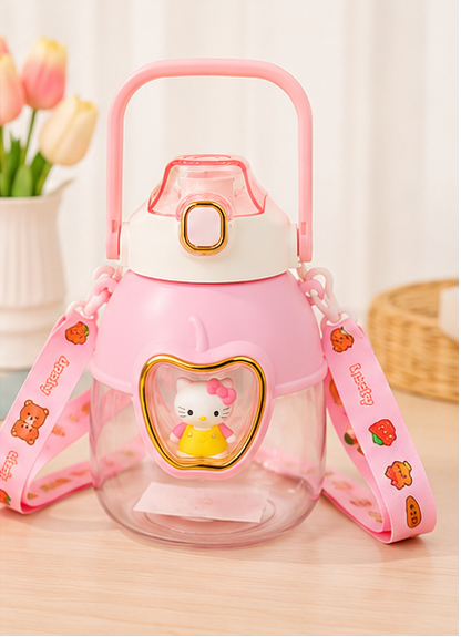 Cartoon Design Water Bottle & Sipper