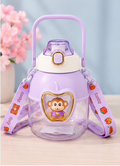 Cartoon Design Water Bottle & Sipper