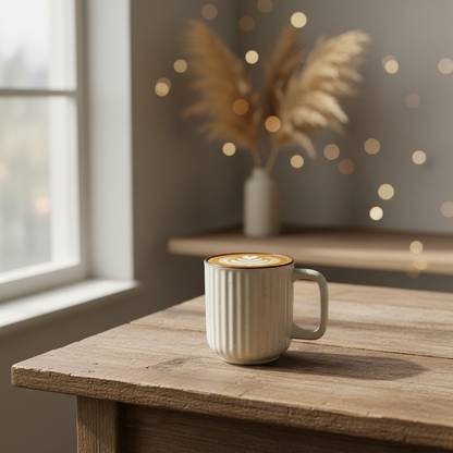 Minimalist White Ceramic Mug
