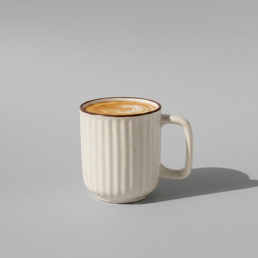 Minimalist White Mug (250ml) | Pinterest Inspired Gift for Lovers, Friends, Anniversary, Birthdays, Valentines, Boyfriend Girlfriend | Microwave Safe | Pack of 1