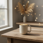 Minimalist White Ceramic Mug