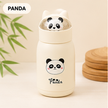 Cute Cartoon Design Glass Water Bottle