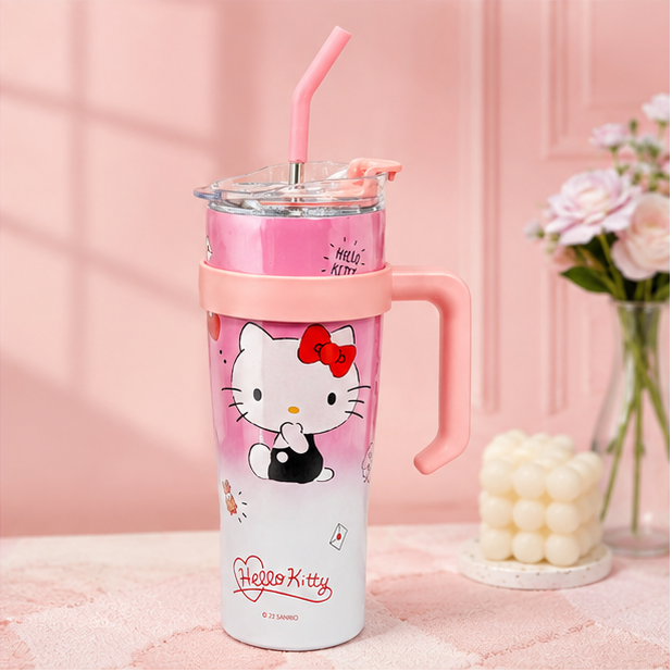 Cute Printed Stainless Steel Hot & Cold Tumbler (1200ml)