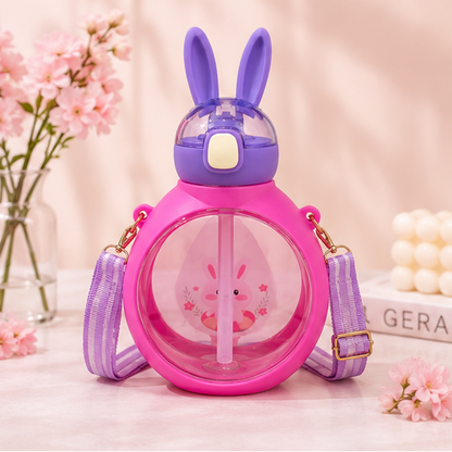 Rabbit Sipper Bottle With Adjustable Strap