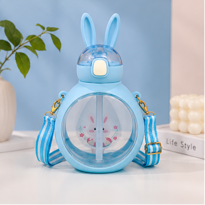 Rabbit Sipper Bottle With Adjustable Strap