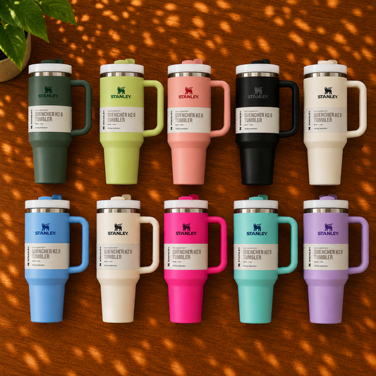 Stainless Steel Tumbler Hot and Cold with Handle & Straw (1200 ML)