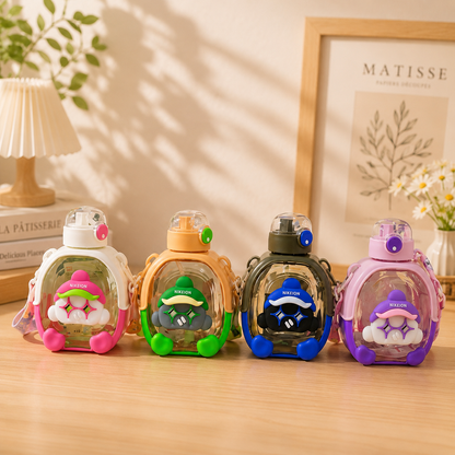 Cute Cartoon Design Sipper Bottle