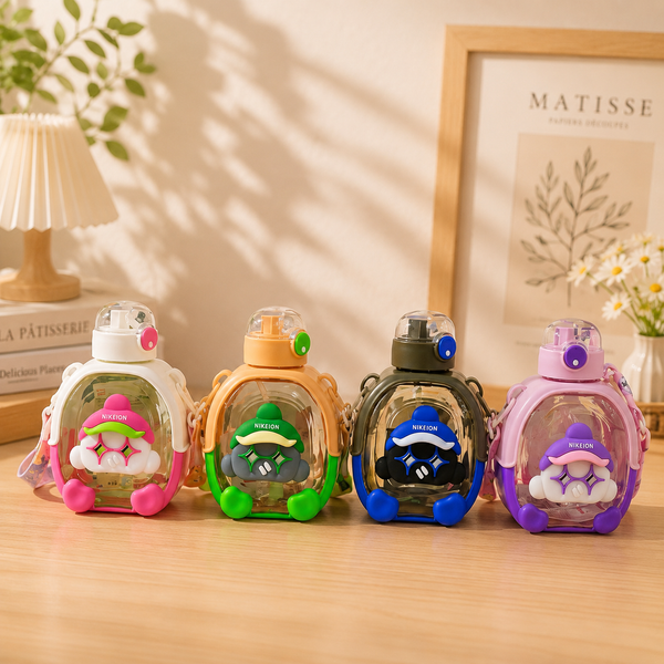 Cute Cartoon Design Sipper Bottle