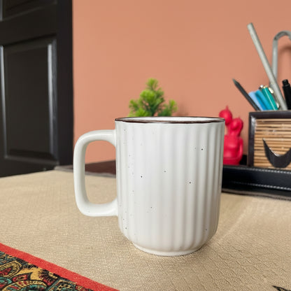 Minimalist White Ceramic Mug