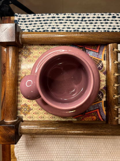 Lavender Ceramic Bubble Cup and Saucer Set