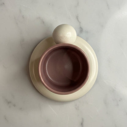 Purple Ceramic Bubble Coffee/Tea Mug with Saucer