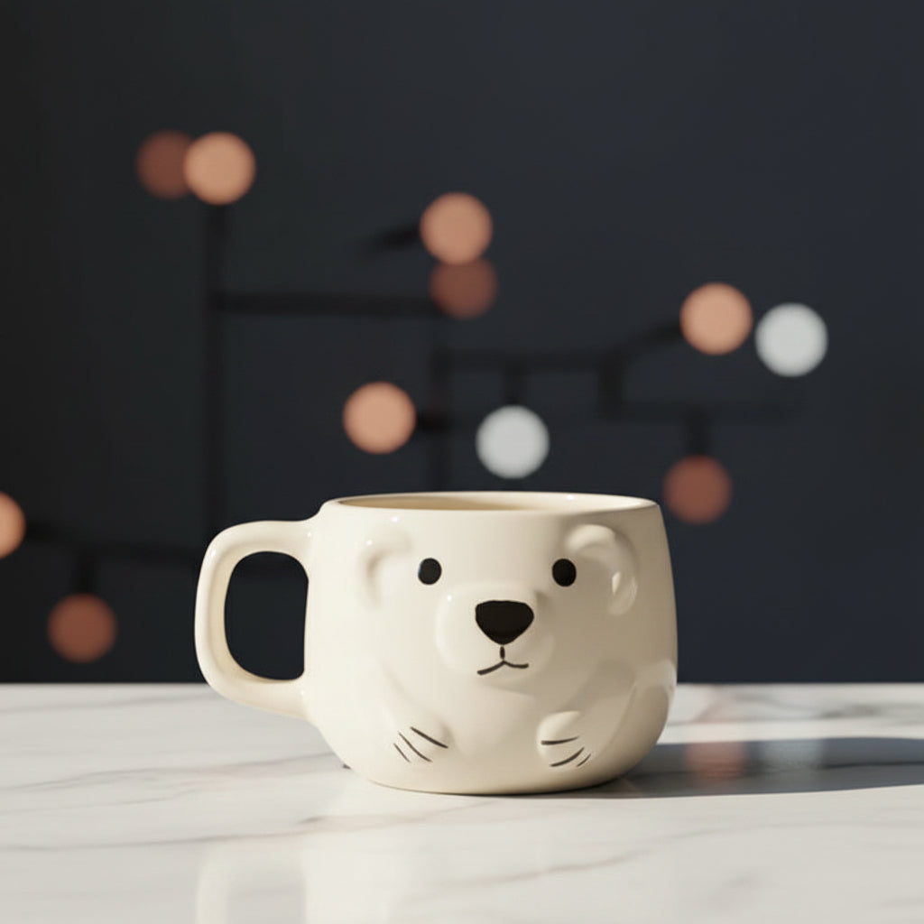 Handmade Ceramic Cute Dog Print Glasses|| Microwave safe|| Gifting || Chai & Coffee lovers Set of 1