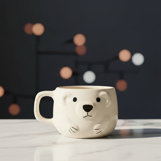 Handmade Ceramic Cute Dog Print Glasses|| Microwave safe|| Gifting || Chai & Coffee lovers Set of 1