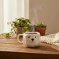 Handmade Ceramic Cute Dog Print Glasses|| Microwave safe|| Gifting || Chai & Coffee lovers Set of 1