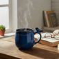 Handmade Blue Dolphin Ceramic Mug (350ml) | Pinterest Aesthetic Coffee & Tea Cup | Stylish Mug for Home, Office & Gifting | Microwave Safe | Daily use (Pack of 1)