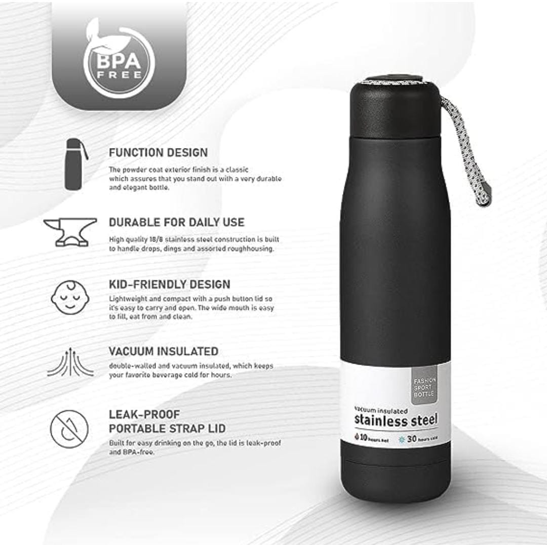 Stainless Steel Insulated Hot & Cold Bottle With (550ML)