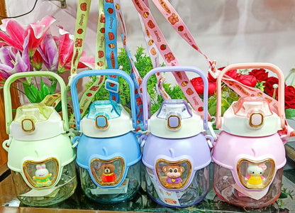 Cartoon Design Water Bottle & Sipper