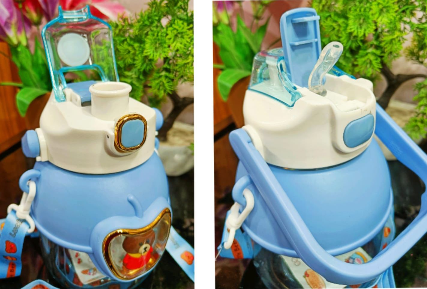 Cartoon Design Water Bottle & Sipper