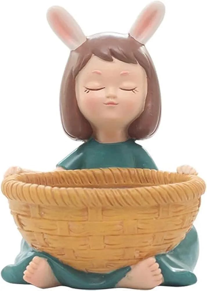 Handcrafted Beautiful Cute Dreaming Girl Planter/Flower Pot