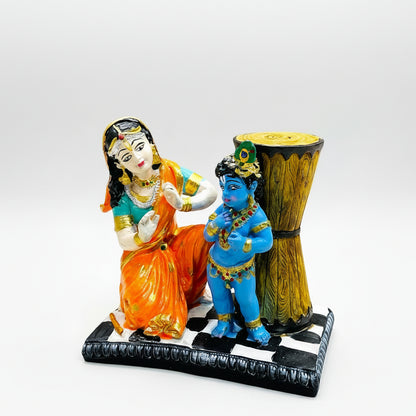 Krishna ji With Yasodha Maa Decorative Showpiece
