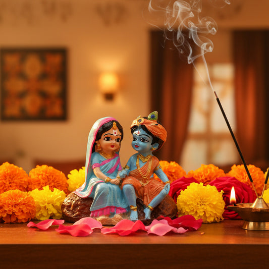 Beautiful Bal Krishna and Radha Idol