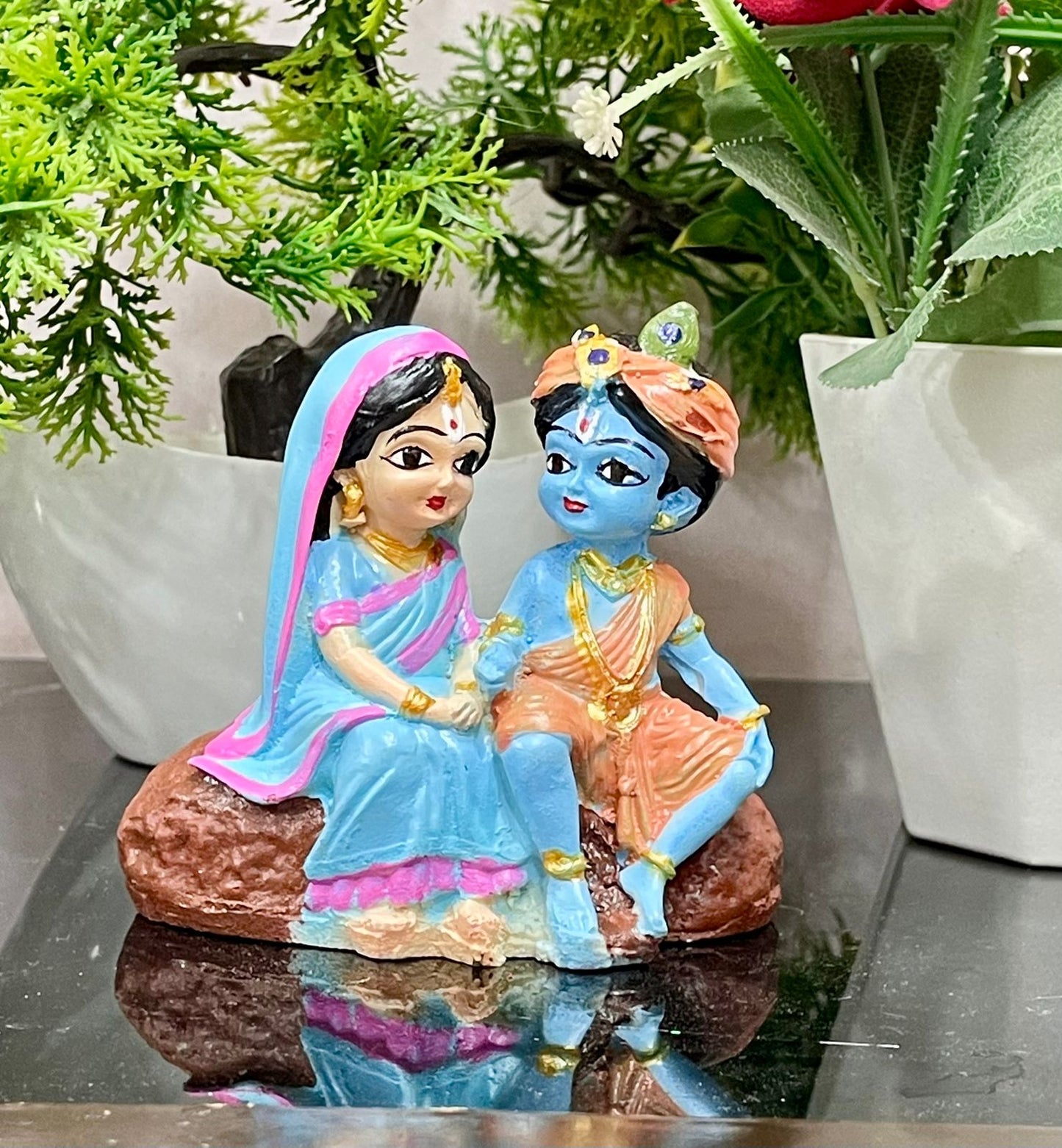 Beautiful Bal Krishna and Radha Idol