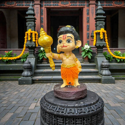 Handcrafted Polyresin Bal Roop Hanuman Idol