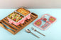 Bear Family 2 Compartment Stainless Steel Lunch Box