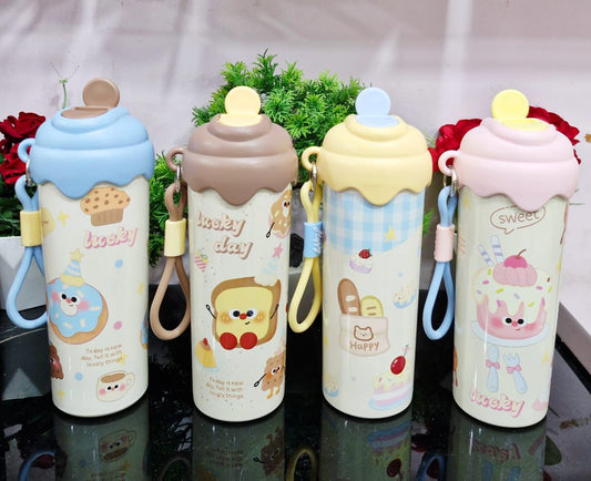 Stainless Steel Hot & Cold icecream Design bottle