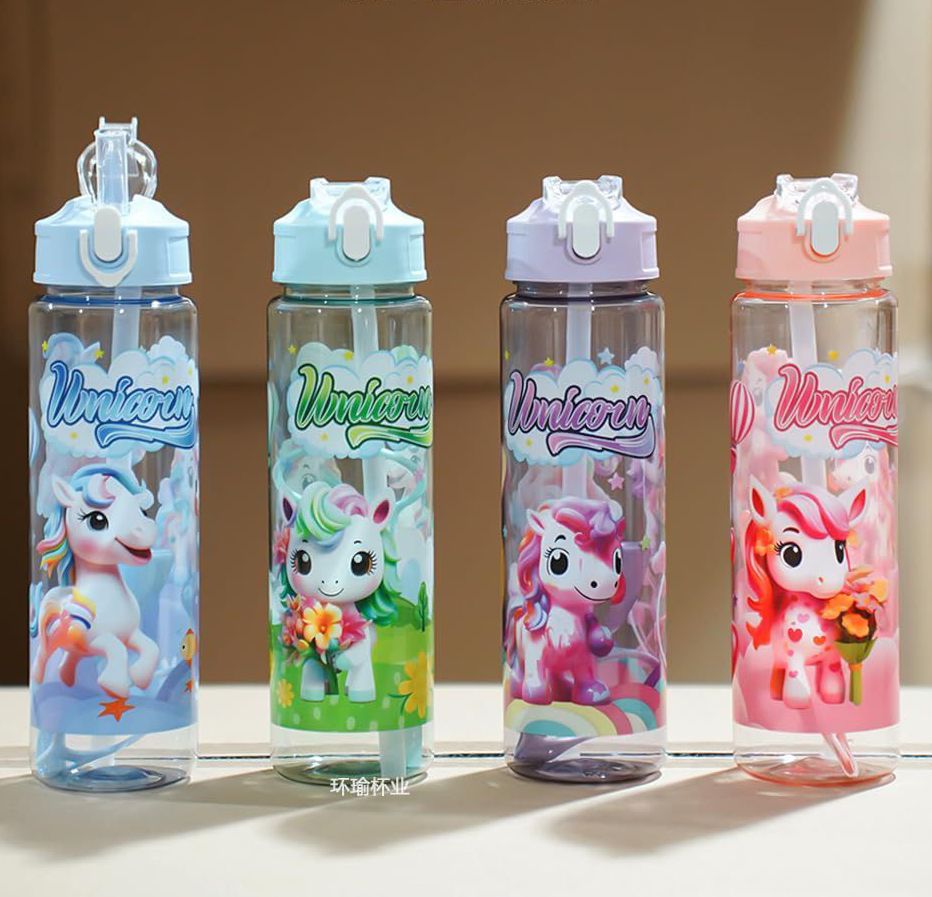 Unicorn Design Water Bottle & Sipper