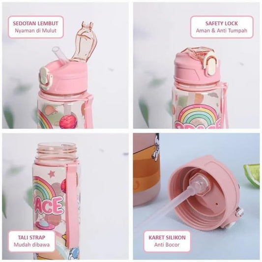 Unicorn Design Water Bottle & Sipper