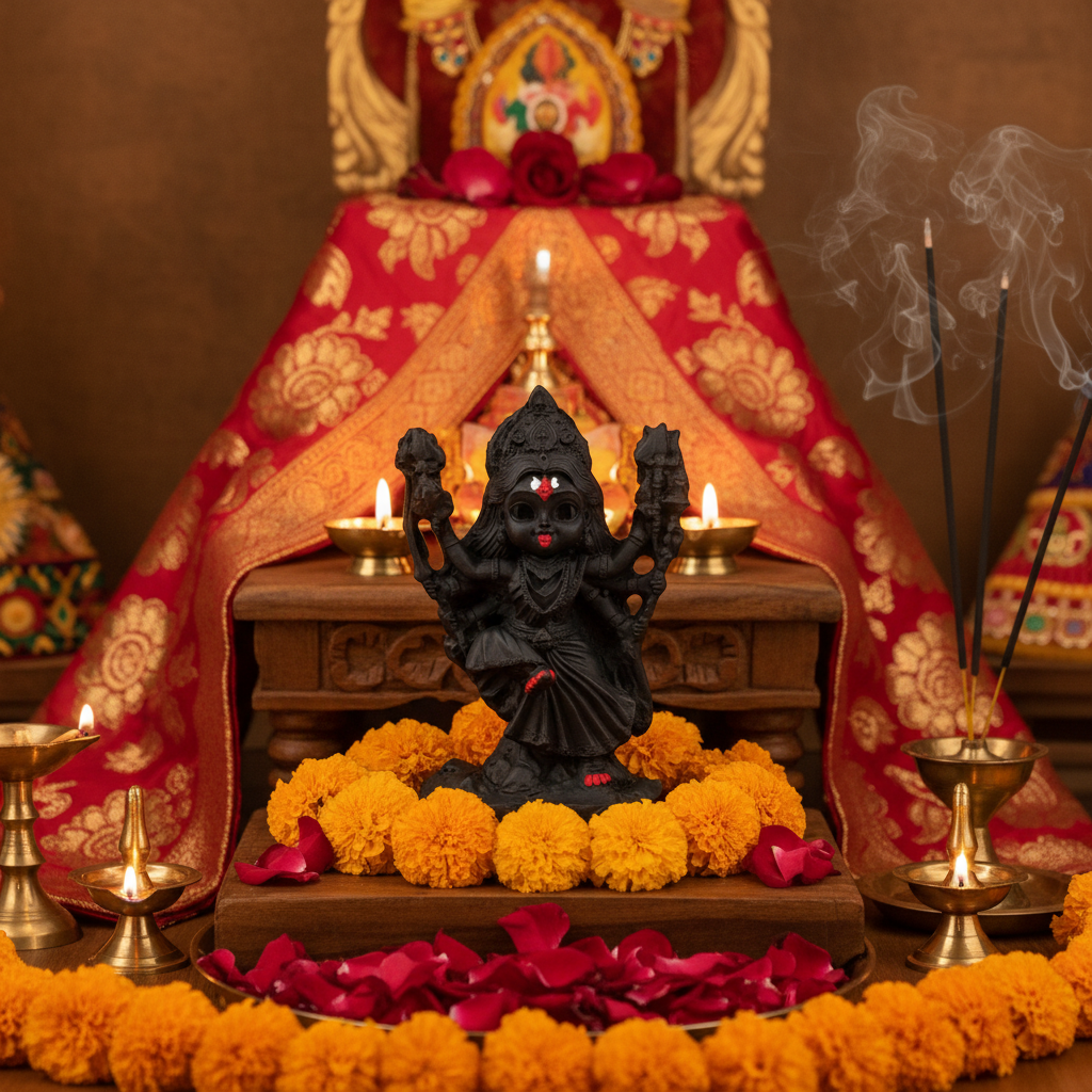 Handcrafted Polyresin Kali Maa Idol