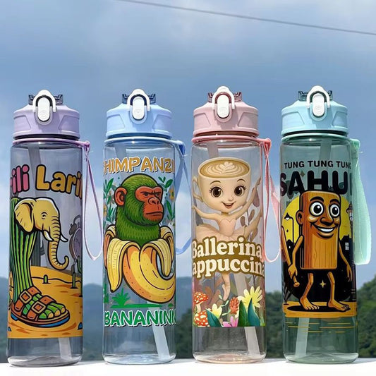 Mix Cartoon Design Sipper Bottle (900ml)