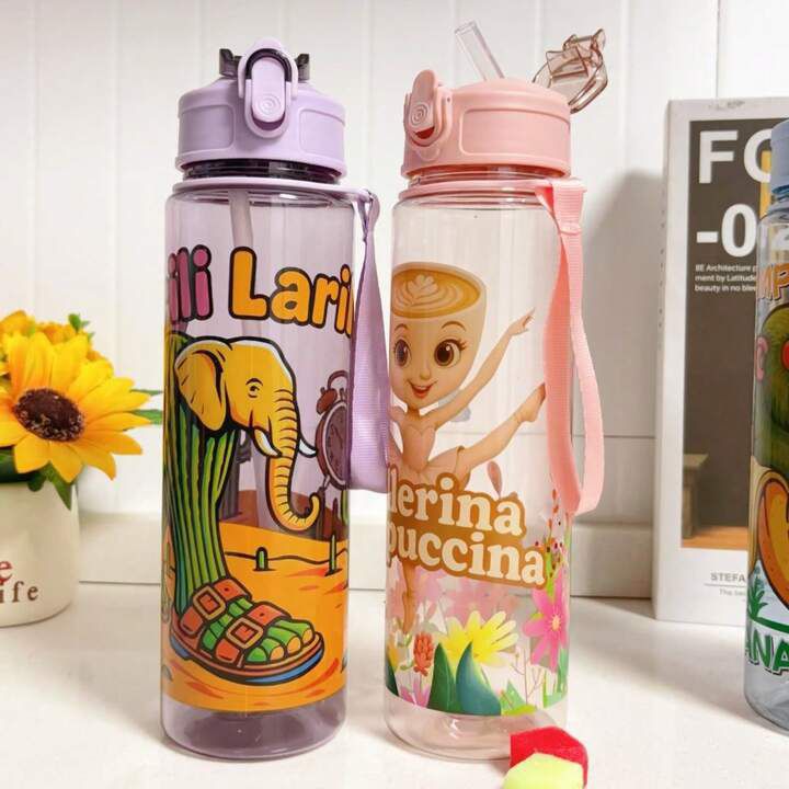 Mix Cartoon Design Sipper Bottle (900ml)