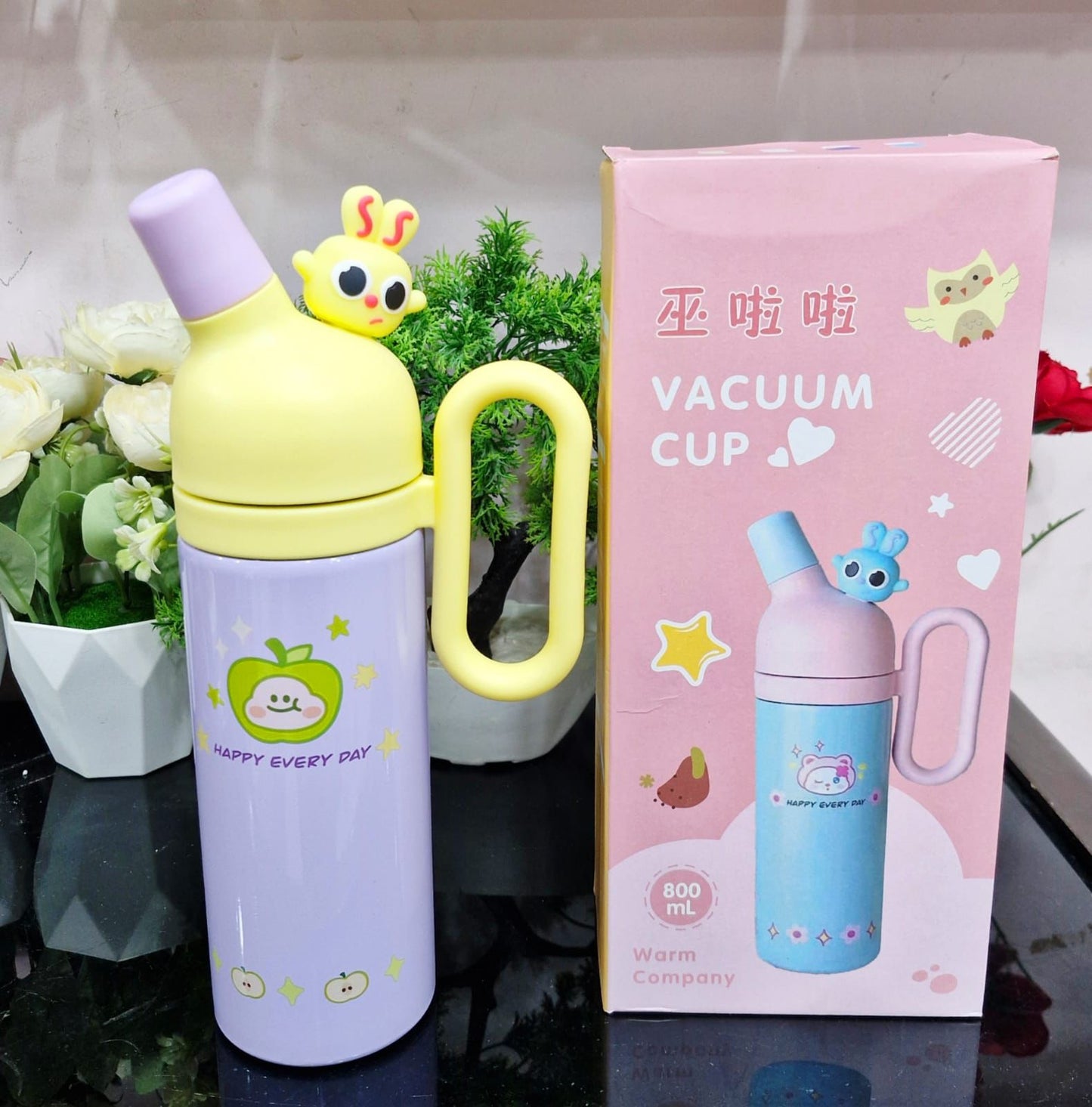 Happy Every Day Cartoon Design Tumbler (800ml)