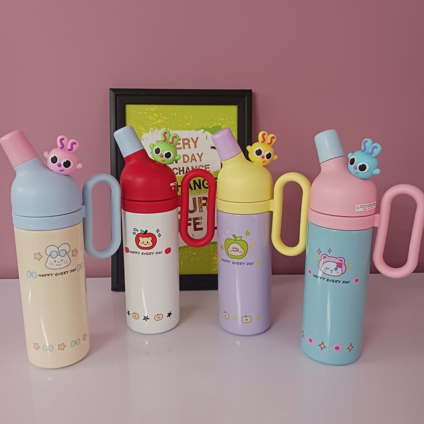 Happy Every Day Cartoon Design Tumbler (800ml)