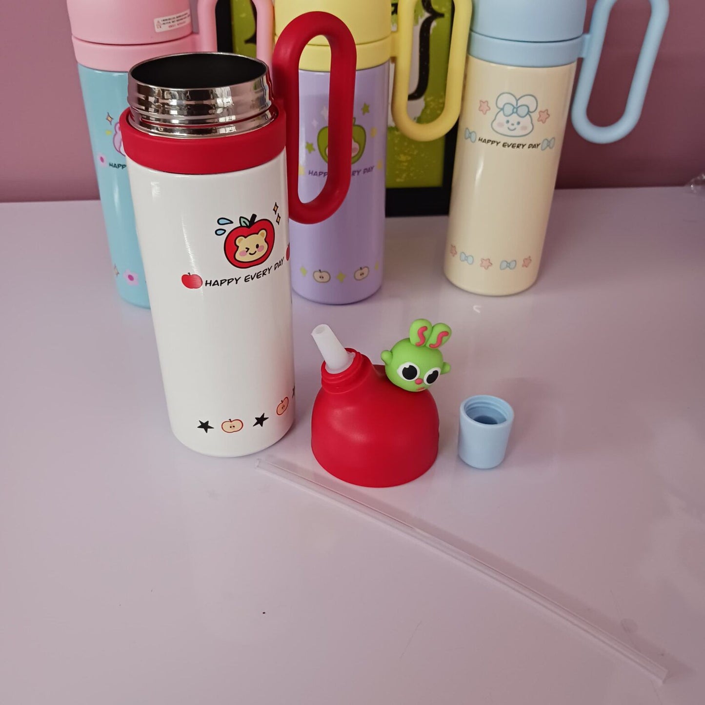 Happy Every Day Cartoon Design Tumbler (800ml)