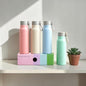Mix Colour Glass Water Bottle (400ml)