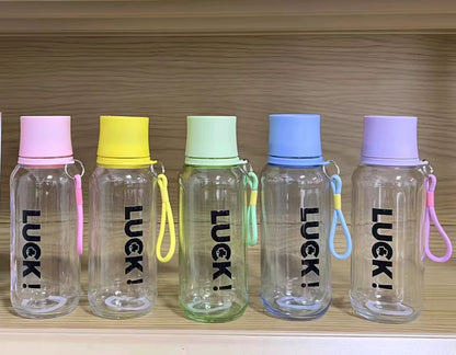 LUCKI Glass Water Bottle