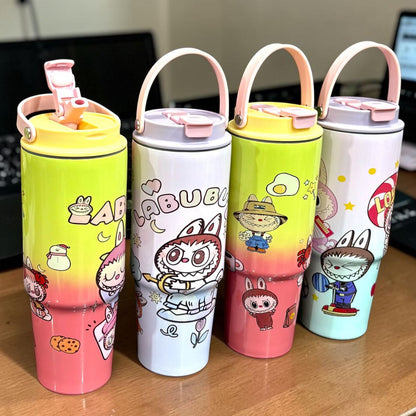 Labubu Design Stainless Steel Hot & Cold Tumbler (950ml)