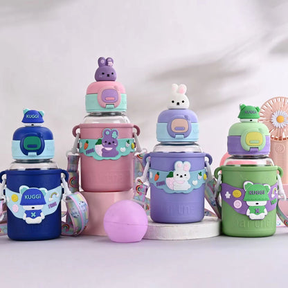 Cute Cartoon Design Sipper Bottle
